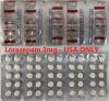 90 Tabs Lorazepam 3mg ATIVAN - USA ONLY